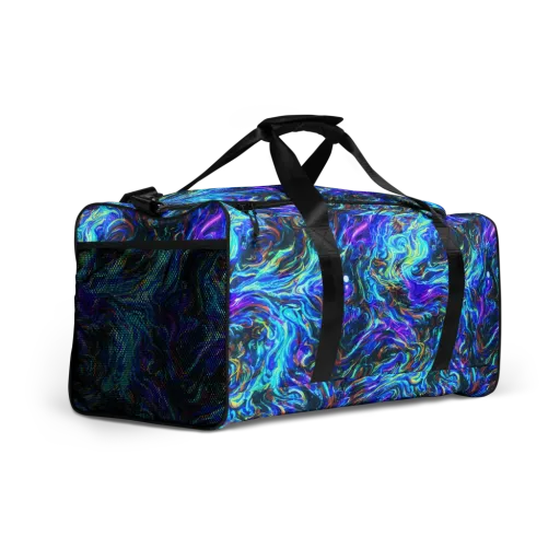 Neon Oceanus on a Duffle Bag