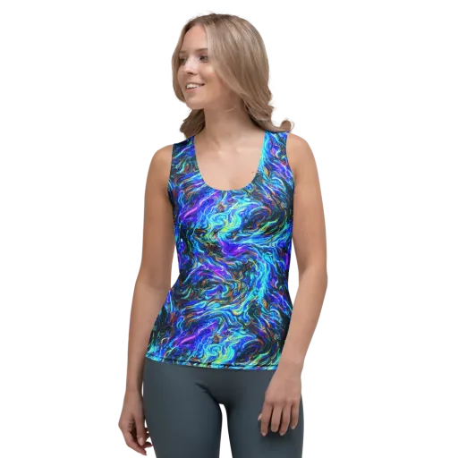 Neon Oceanus on a Women's Tank Top