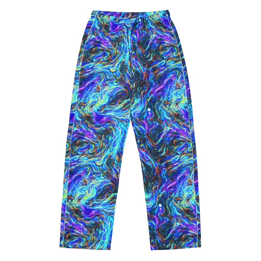 Neon Oceanus on Women's Pajama Pants — Front