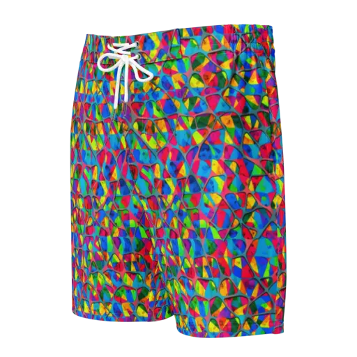 Chromatic Web on a Men's Board Shorts