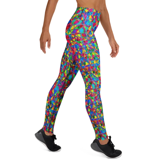 Chromatic Web on a Yoga Leggings