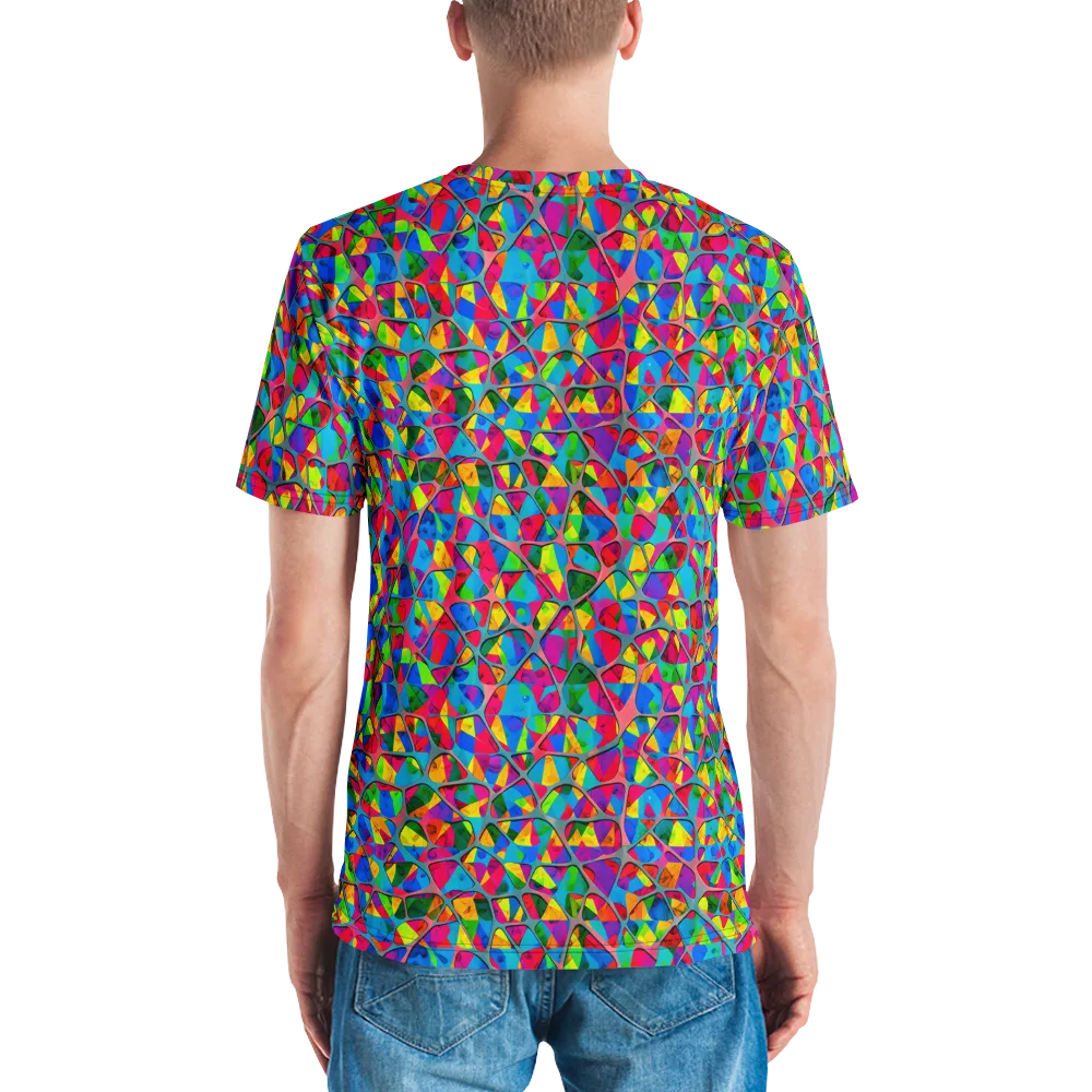 Chromatic Web on Men's Crew Neck T-Shirt — Back