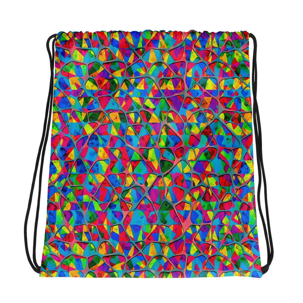 Chromatic Web on Drawstring Bag — Photo