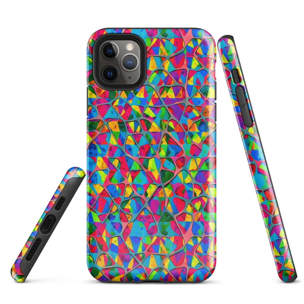 Chromatic Web on Tough Case for iPhone® — Front