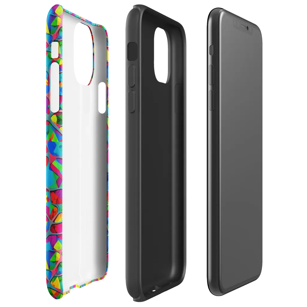 Chromatic Web on Tough Case for iPhone® — Right
