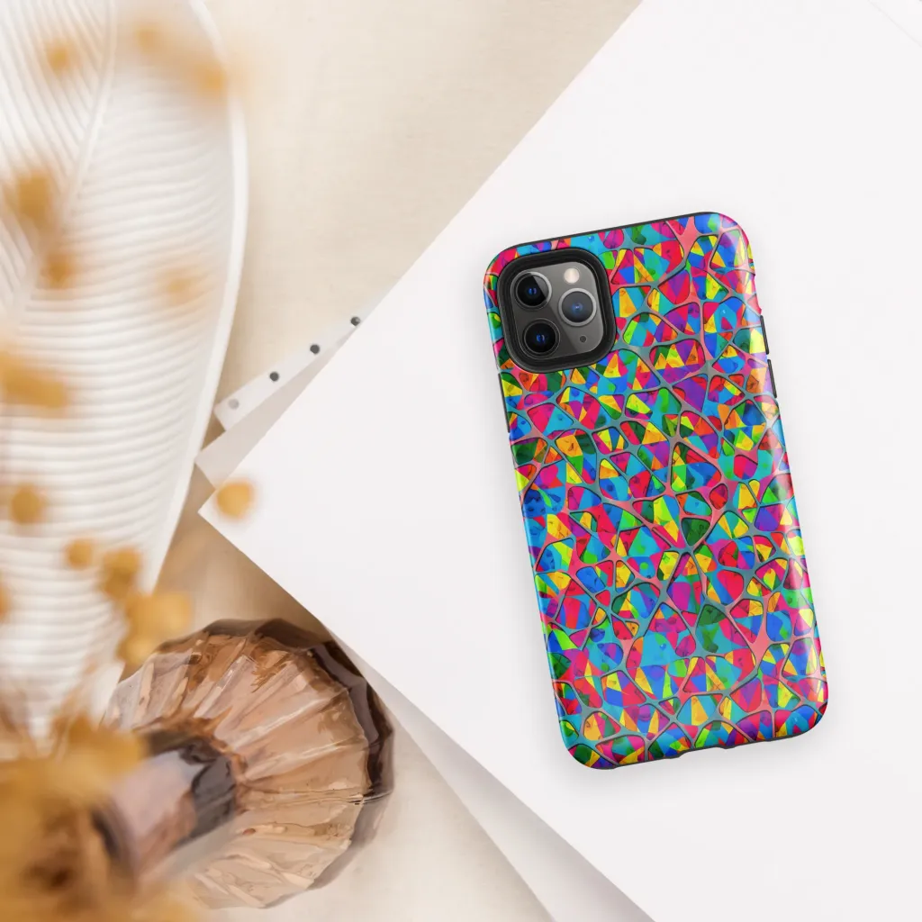 Chromatic Web on Tough Case for iPhone® — Front