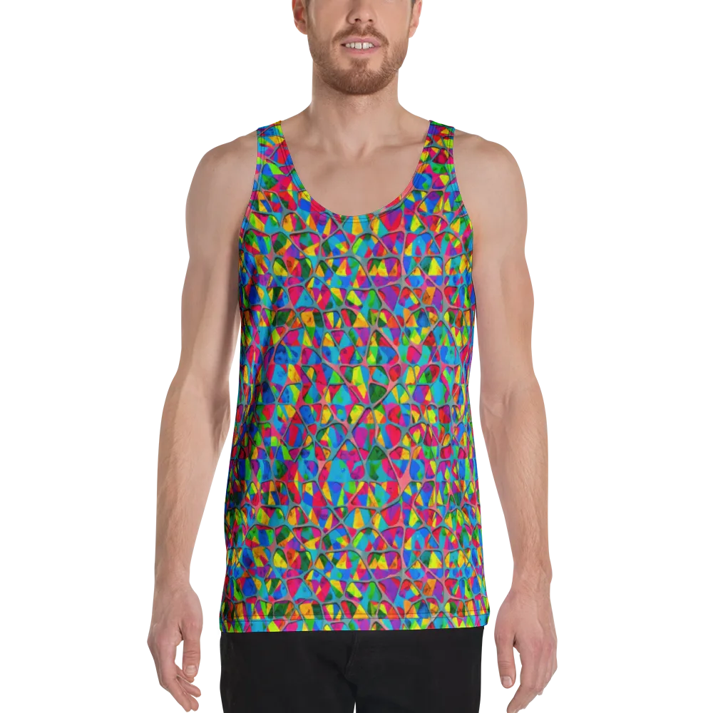 Chromatic Web on Men's Tank Top — Front