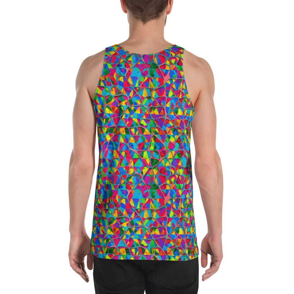 Chromatic Web on Men's Tank Top — Back