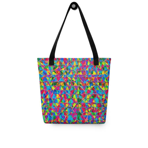 Chromatic Web on a Tote Bag