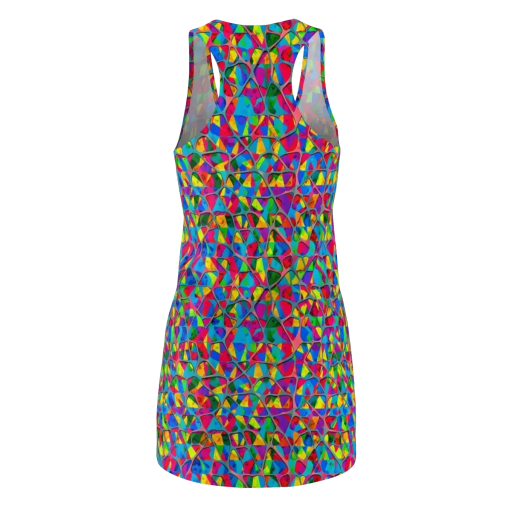 Chromatic Web on Racerback Dress — Back
