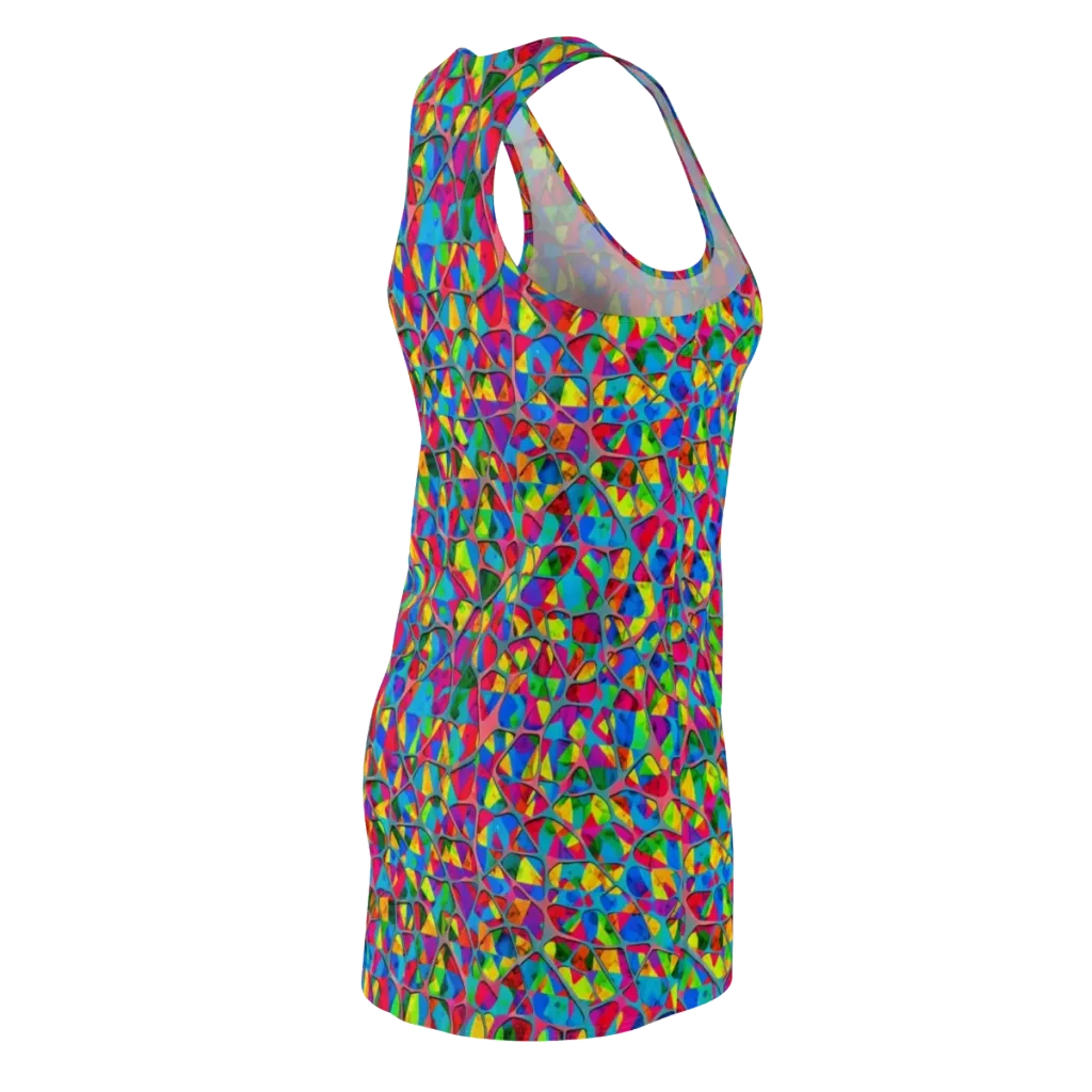 Chromatic Web on Racerback Dress — Back Side