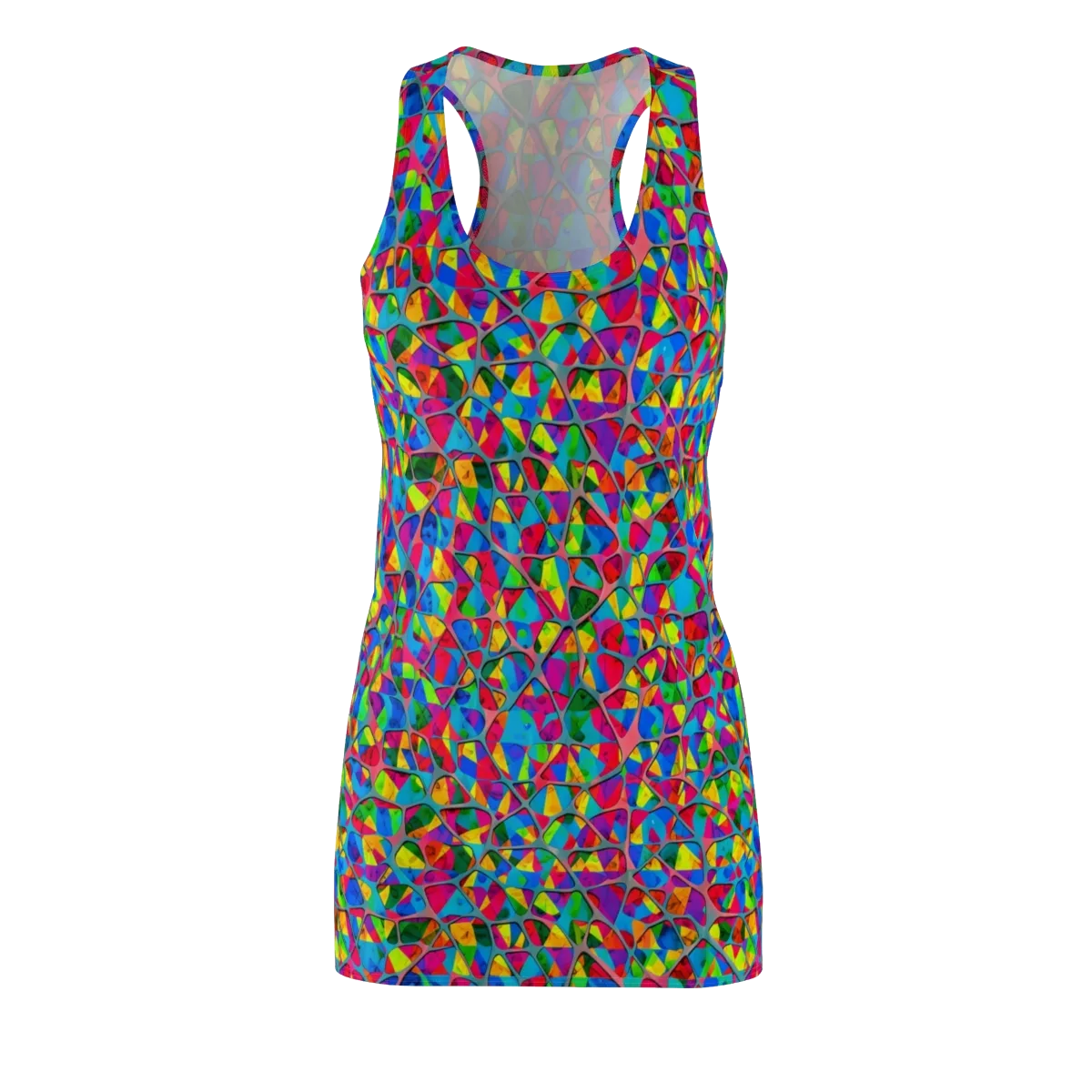 Chromatic Web on Racerback Dress — Front