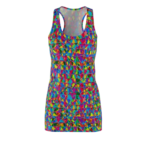 Chromatic Web on a Racerback Dress