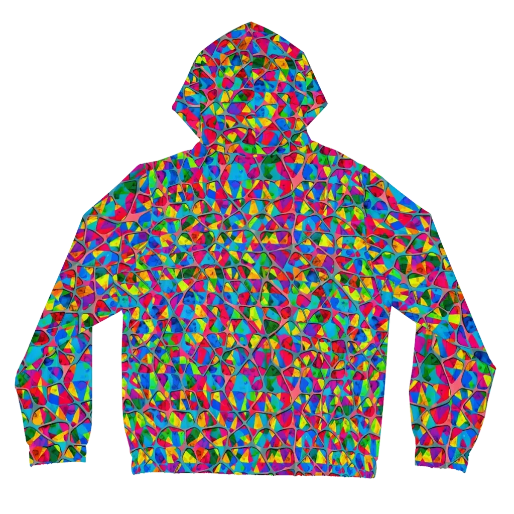 Chromatic Web on Women's Full-Zip Hoodie — Back