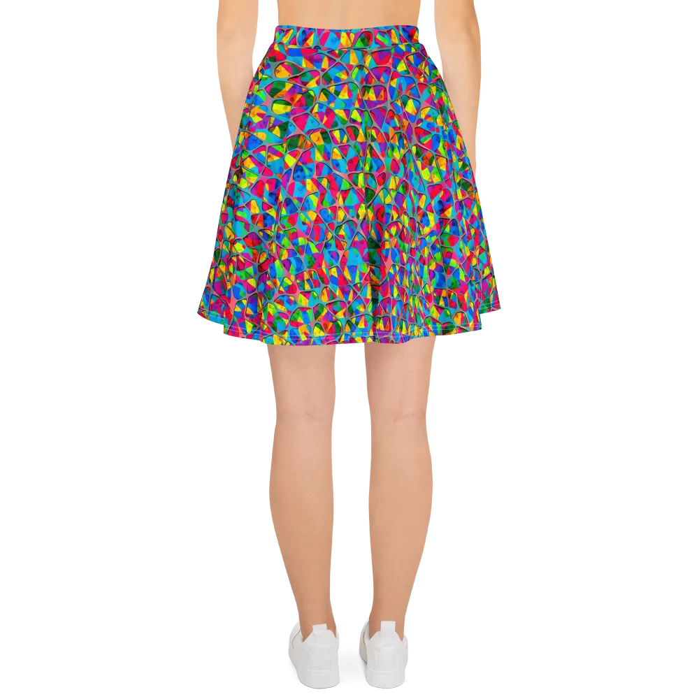 Chromatic Web on Skater Skirt — Back