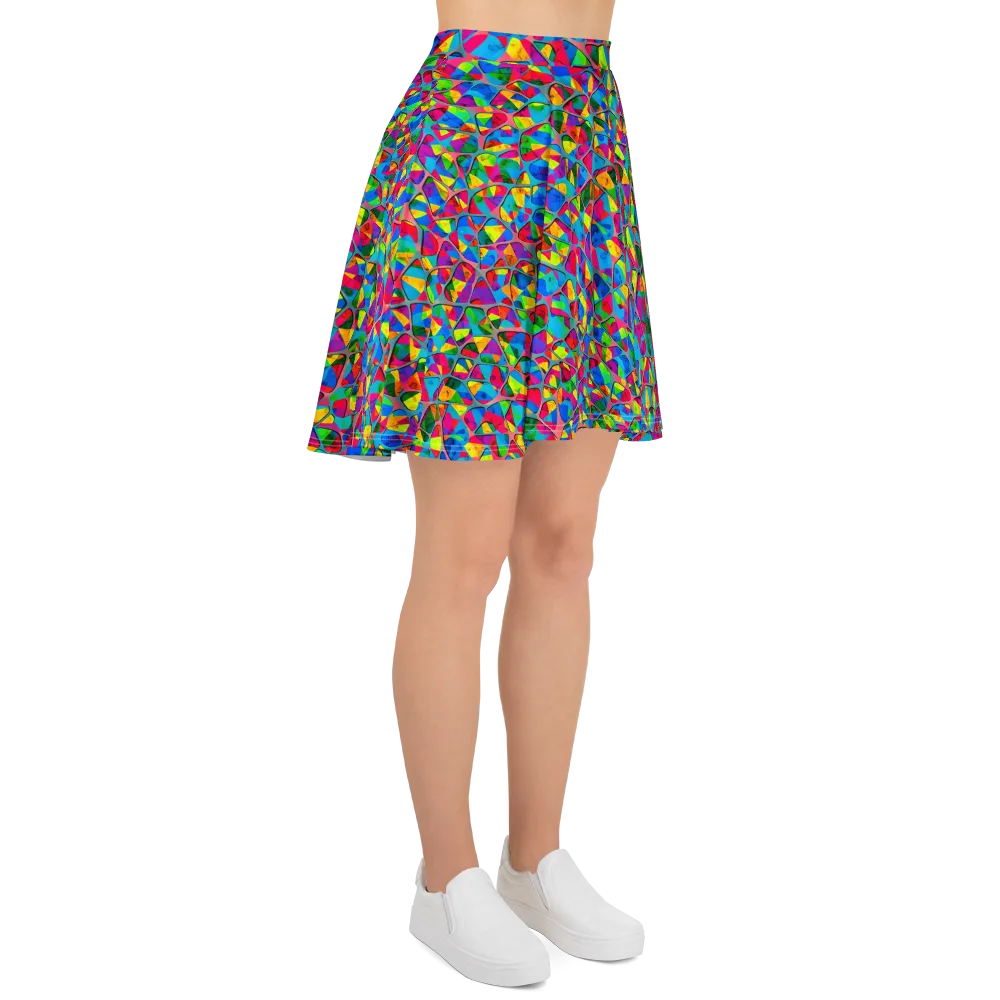 Chromatic Web on Skater Skirt — Right