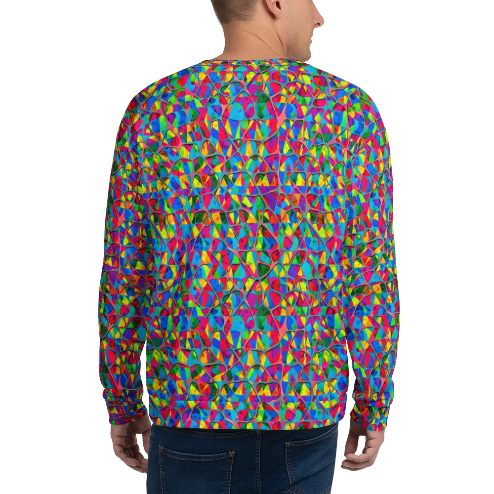 Chromatic Web on Sweatshirt — Back
