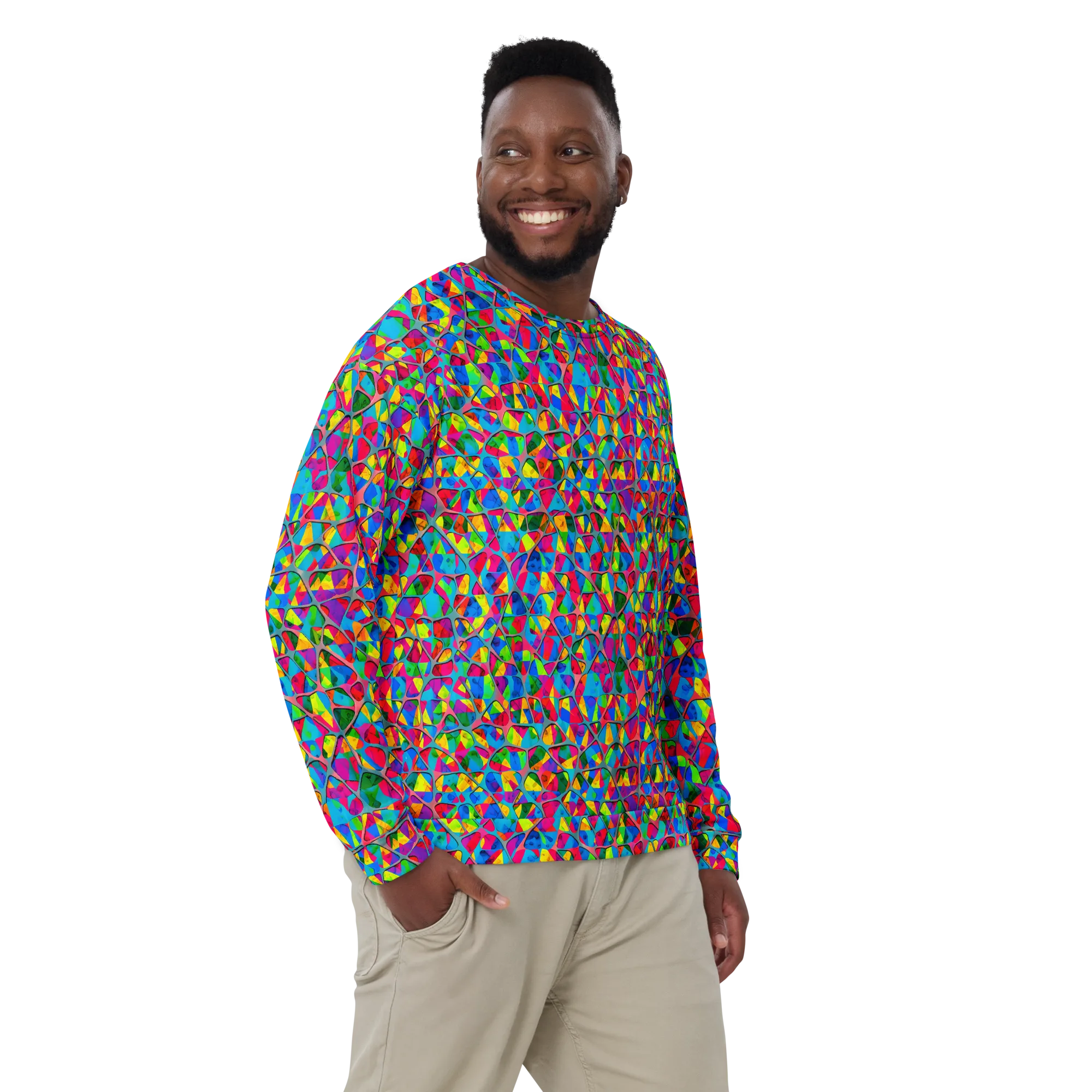Chromatic Web on Sweatshirt — Front