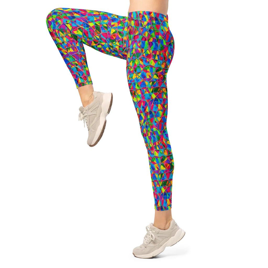 Chromatic Web on Leggings — Left