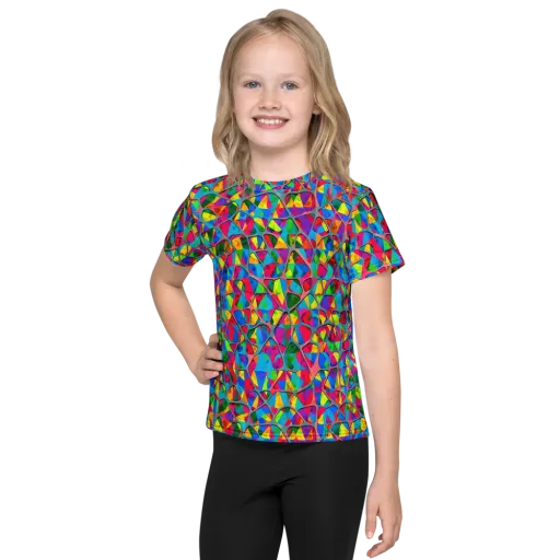 Chromatic Web on a Kids Crew Neck T-Shirt