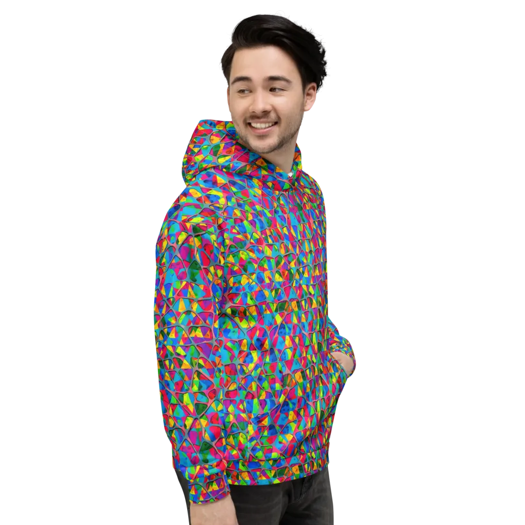 Chromatic Web on Hoodie — Right