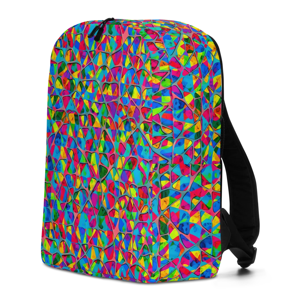 Chromatic Web on Minimalist Backpack — Left