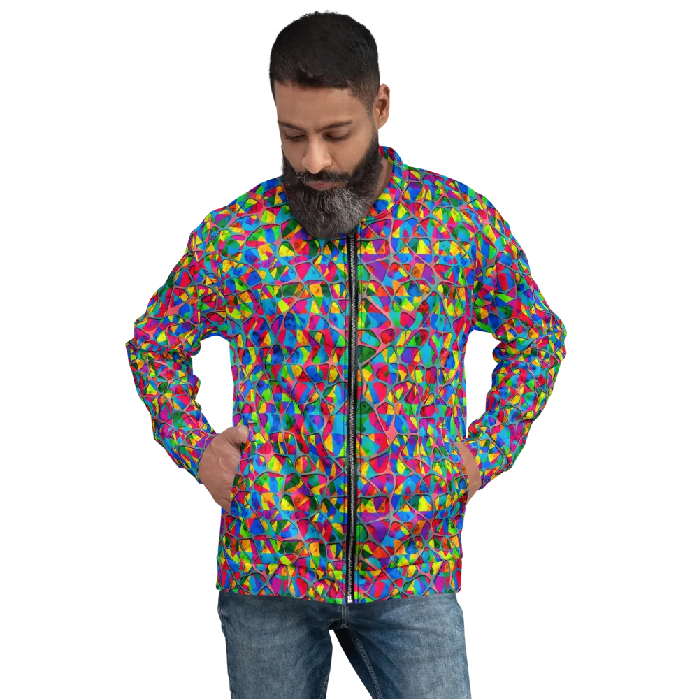 Chromatic Web on Bomber Jacket — Front