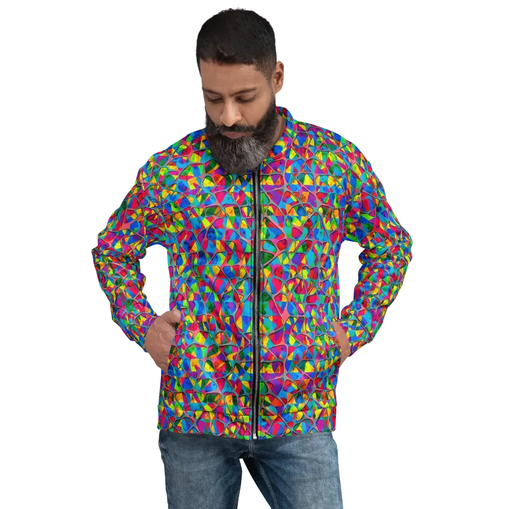 Chromatic Web on Bomber Jacket — Front