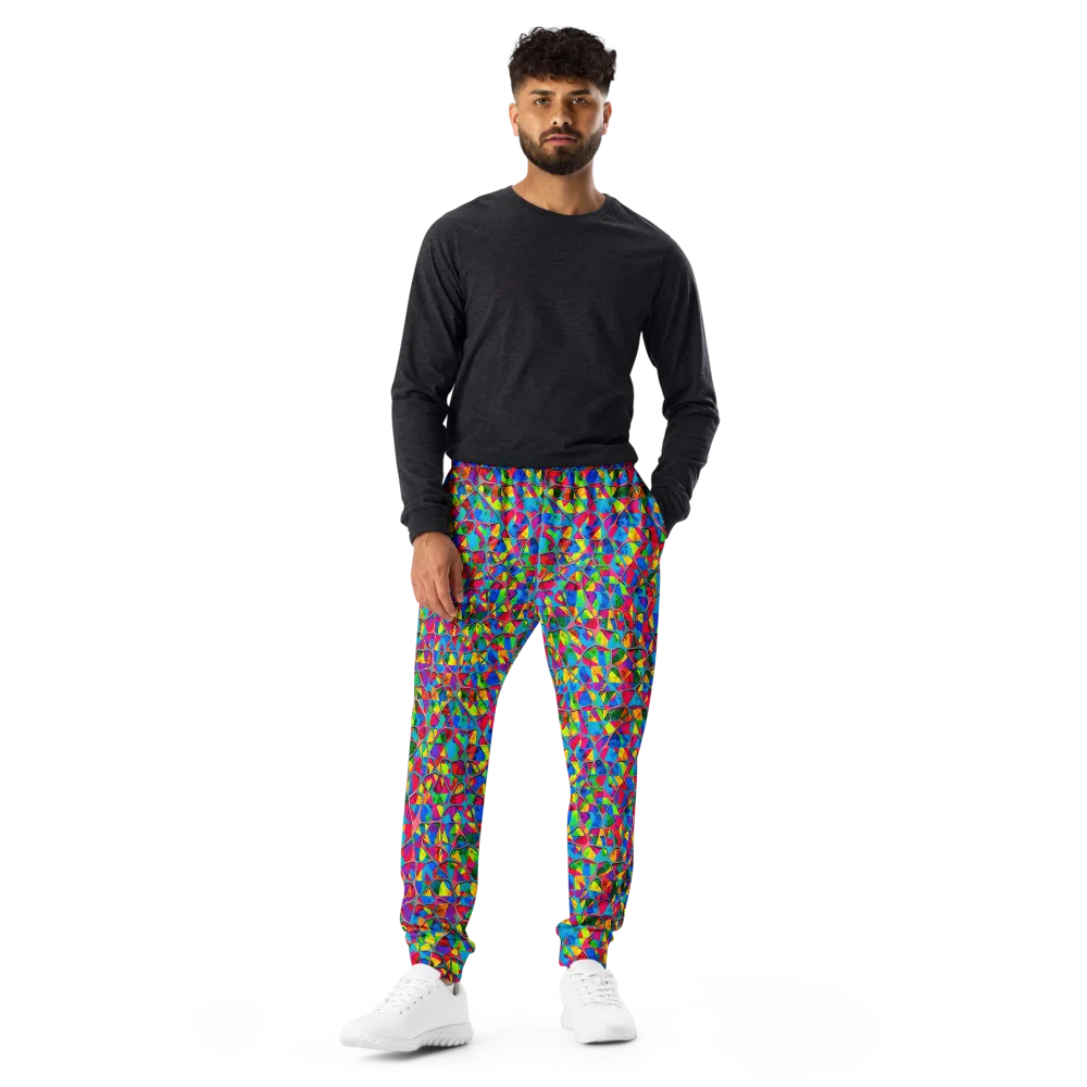 Chromatic Web on Men's Joggers — Front
