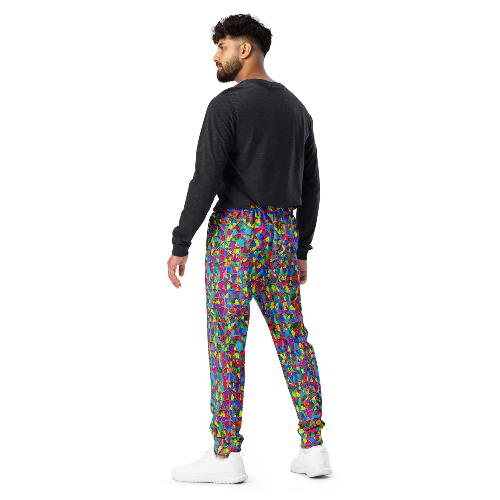 Chromatic Web on Men's Joggers — Back