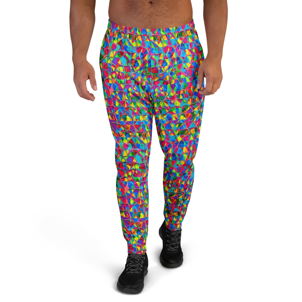 Chromatic Web on Men's Joggers — Front
