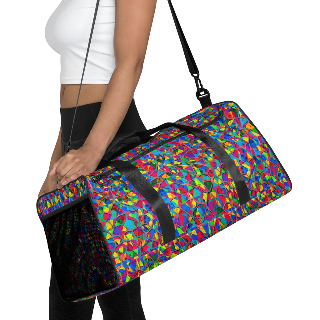 Chromatic Web on Duffle Bag — Front