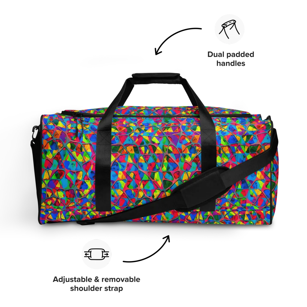 Chromatic Web on Duffle Bag — Front