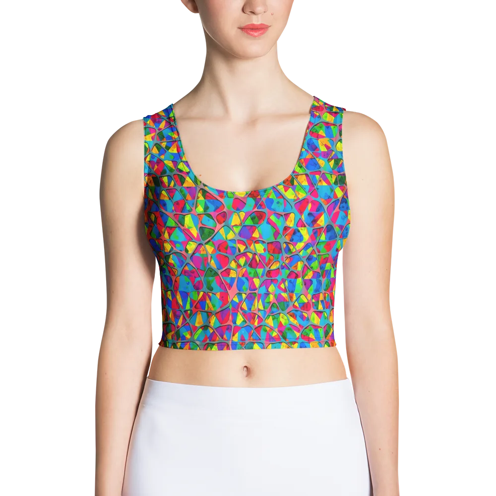 Chromatic Web on Crop Top — Front