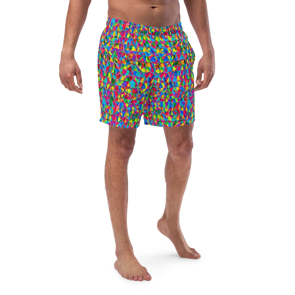 Chromatic Web on Swim Trunks — Front