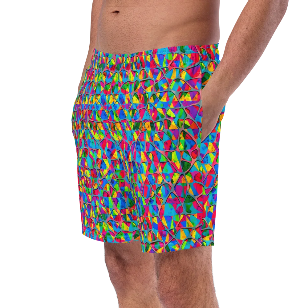 Chromatic Web on Swim Trunks — Left Front