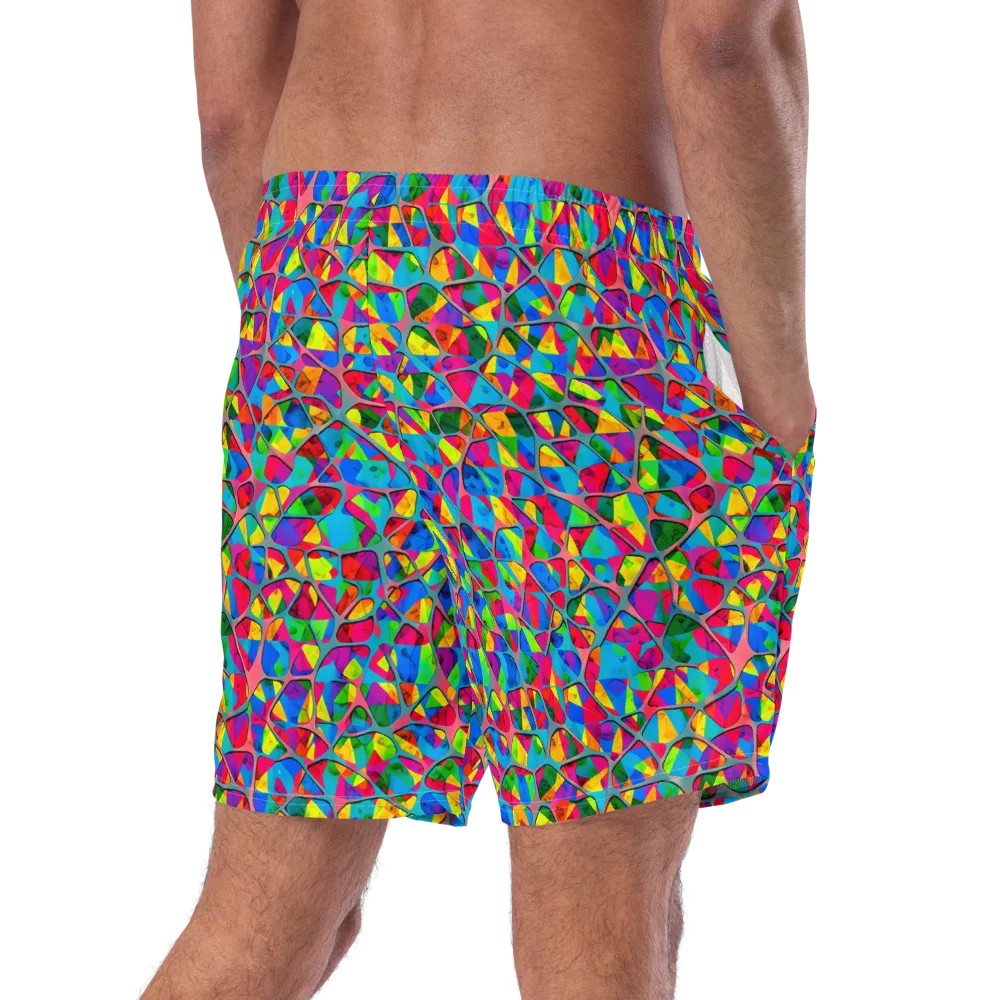 Chromatic Web on Swim Trunks — Right Back