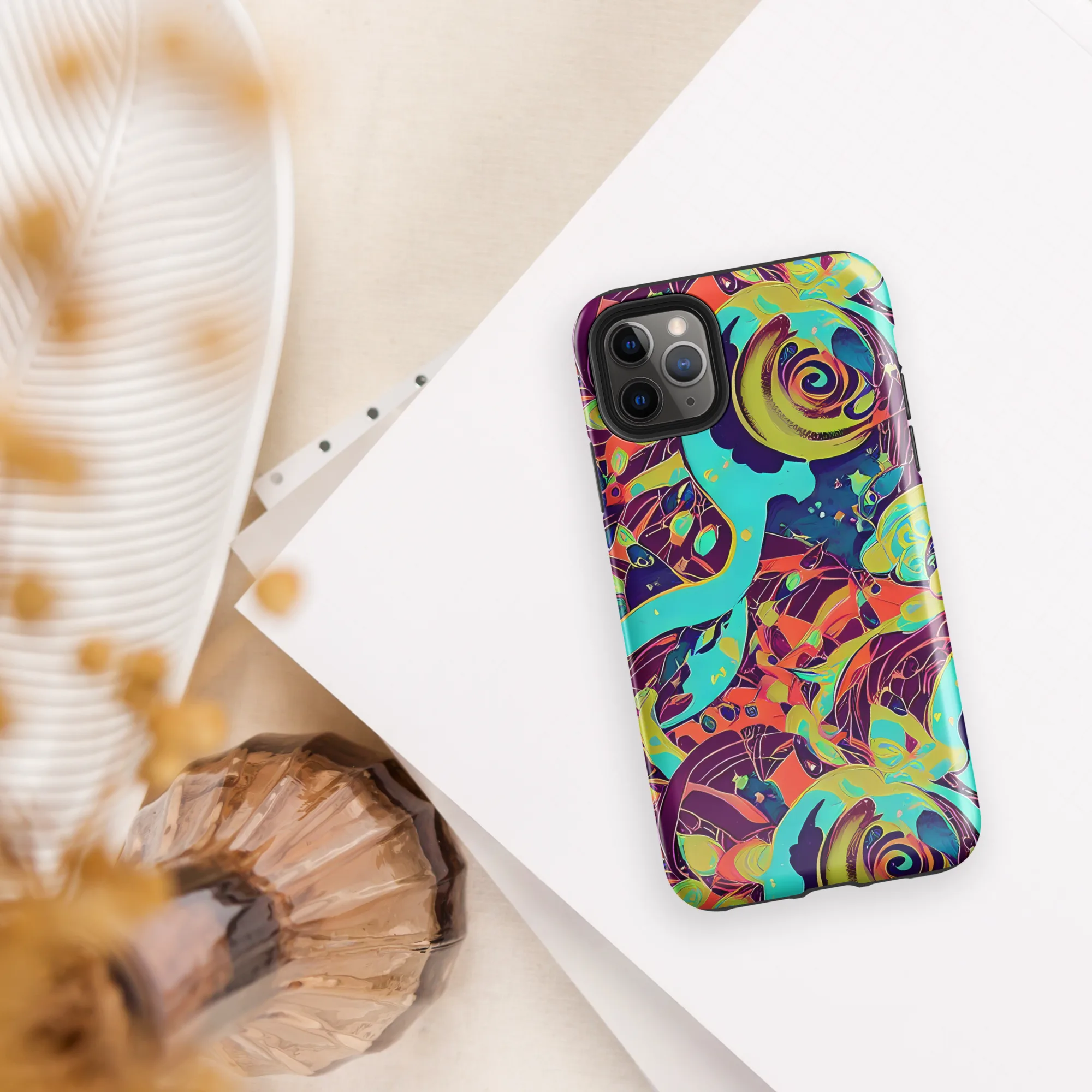 Vivid Spiral Tide on Tough Case for iPhone® — Front