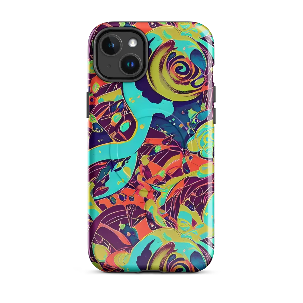 Vivid Spiral Tide on MagSafe Tough Case for iPhone® — Front