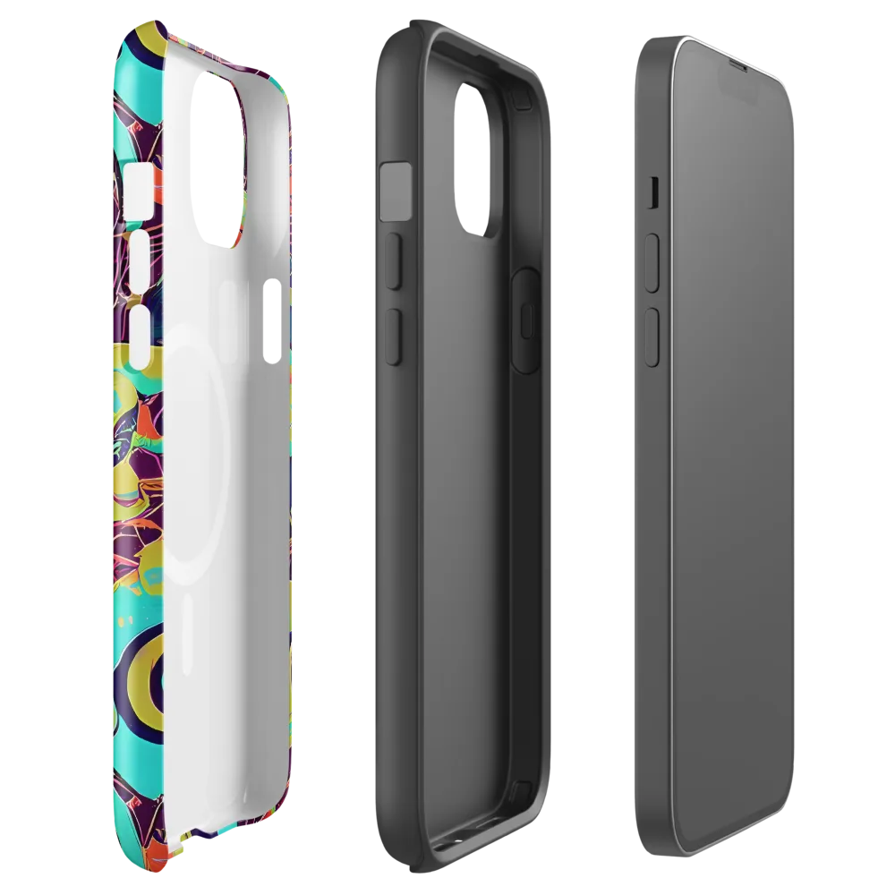 Vivid Spiral Tide on MagSafe Tough Case for iPhone® — Front