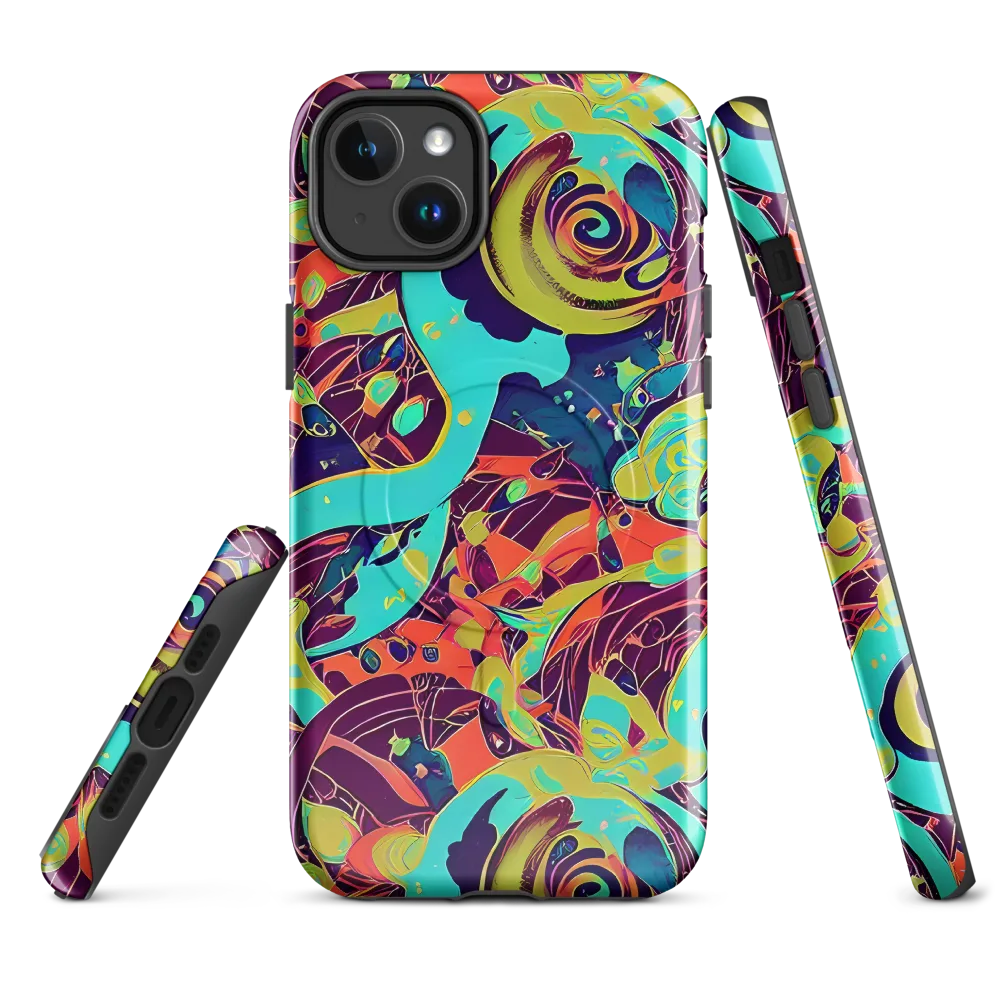 Vivid Spiral Tide on MagSafe Tough Case for iPhone® — Front