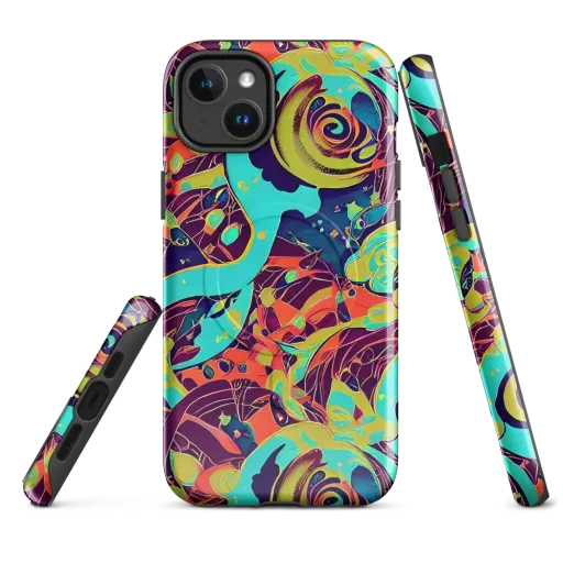 Vivid Spiral Tide on a MagSafe Tough Case for iPhone®