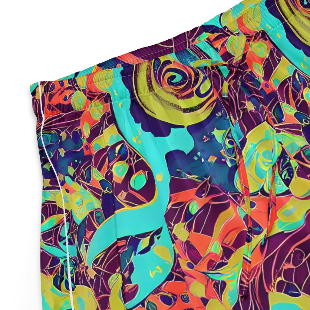 Vivid Spiral Tide on Women's Pajama Shorts — Product details