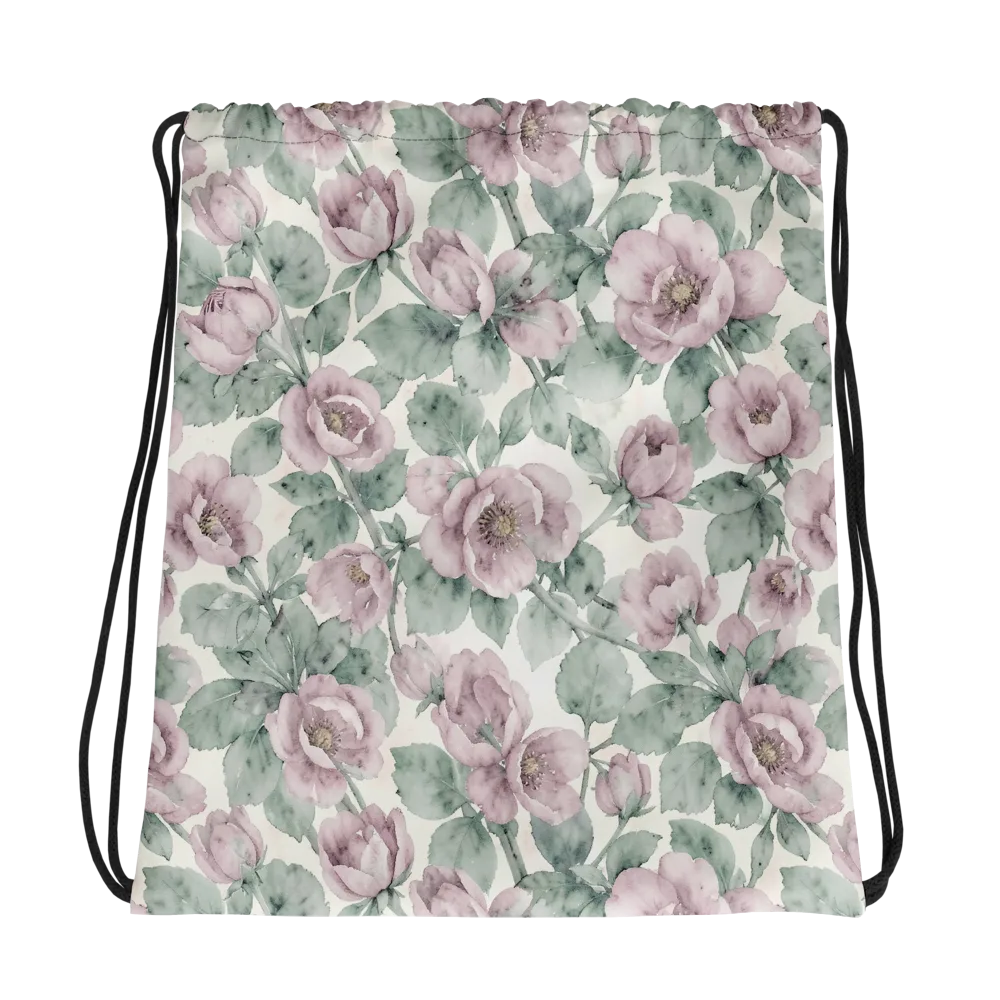 Blush Herbarium on Drawstring Bag — Photo
