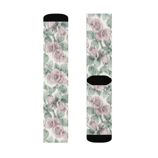 Blush Herbarium on a Socks