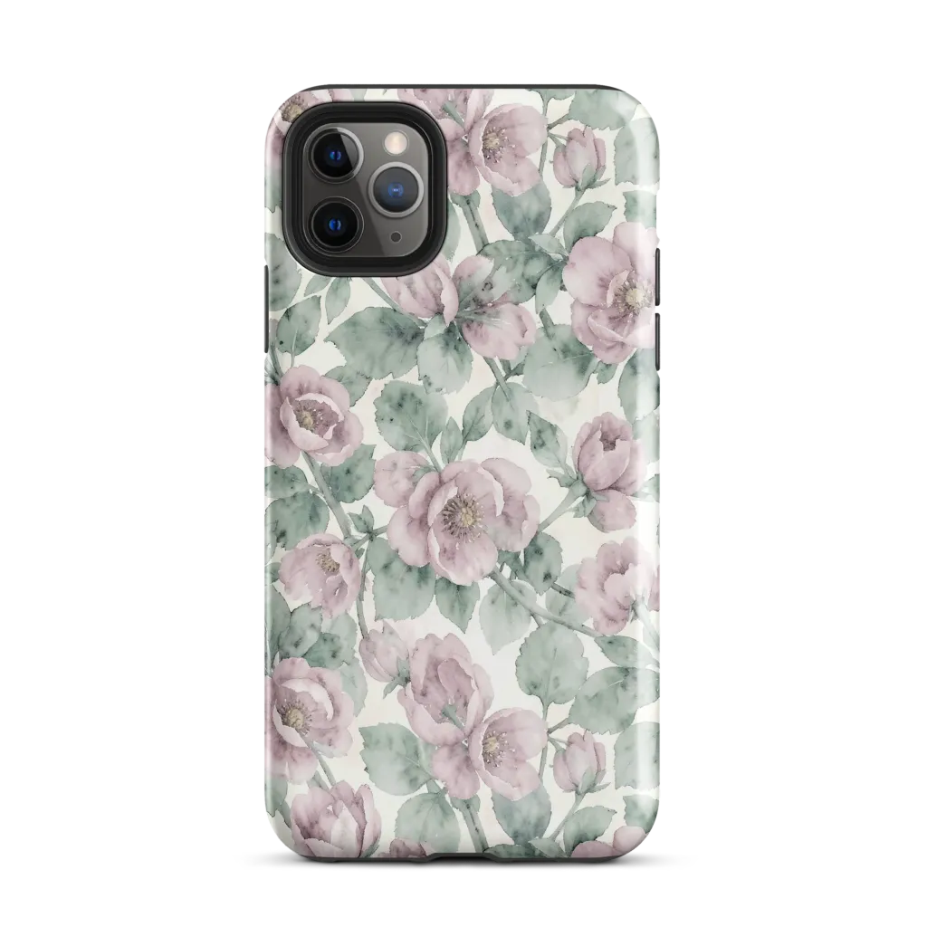 Blush Herbarium on Tough Case for iPhone® — Front