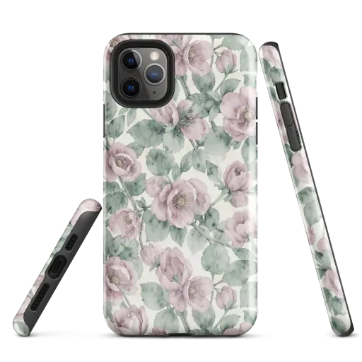 Blush Herbarium on a Tough Case for iPhone®