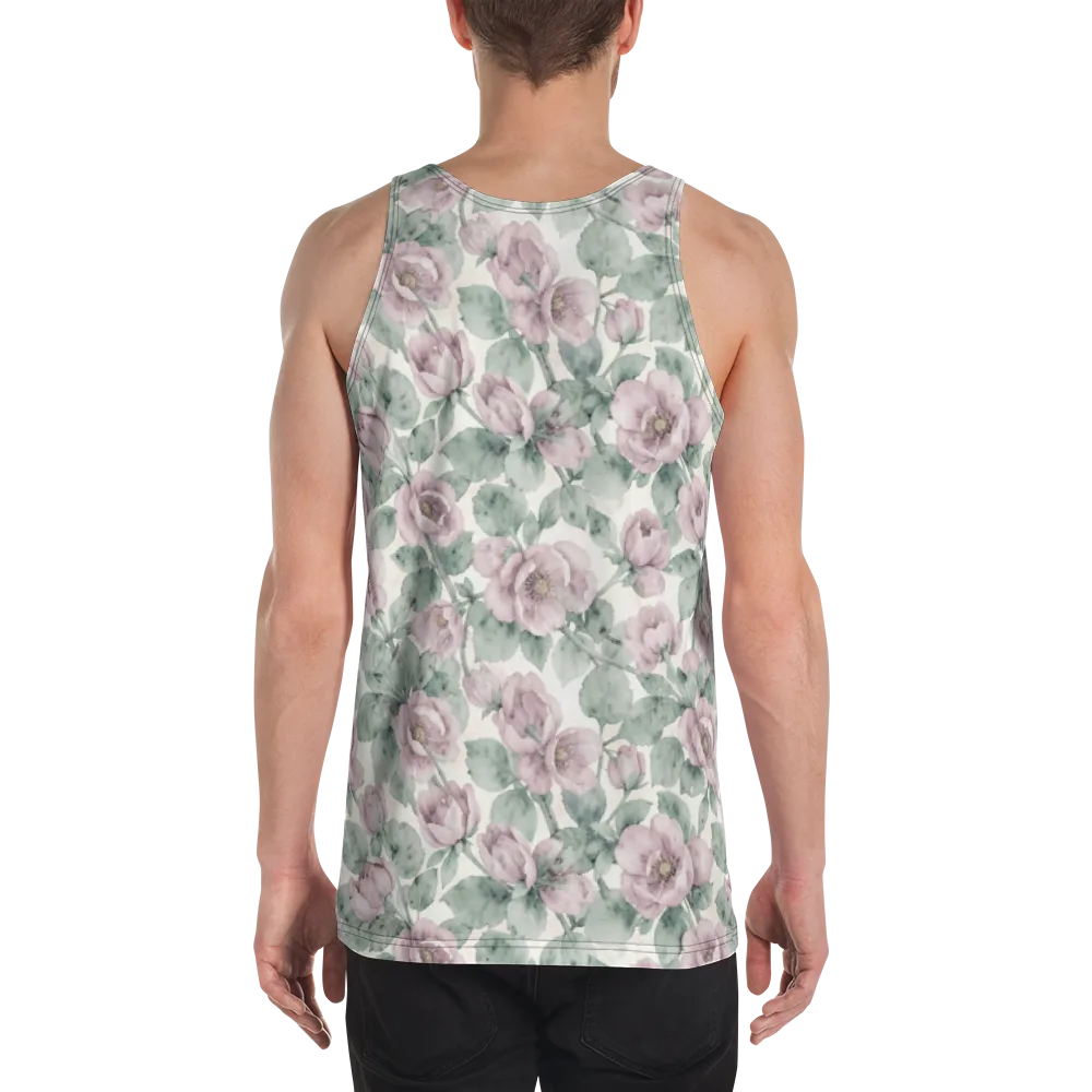 Blush Herbarium on Men's Tank Top — Back