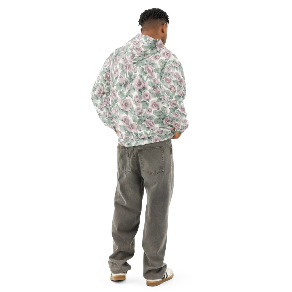 Blush Herbarium on Cotton Hoodie — Back