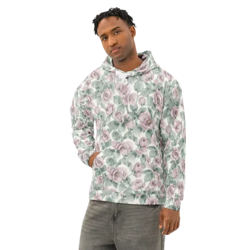 Blush Herbarium on a Cotton Hoodie